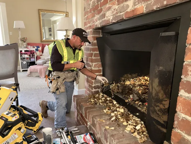 Safe screening installation by Hudson Chimney Sweep in Hudson, MA
