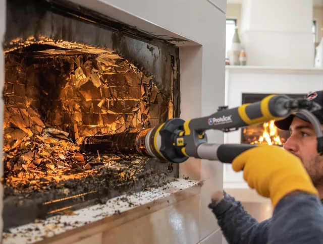 Professional chimney cleaning by Hudson Chimney Sweep in Hudson, MA