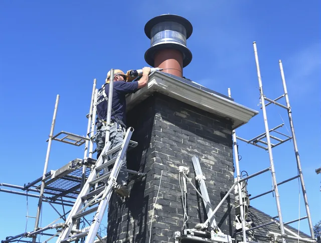 Sturdy chimney crown finished by Hudson Chimney Sweep in Hudson, MA