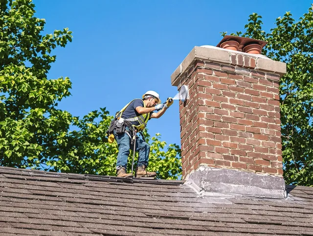 Hudson Chimney Sweep performing an inspection with advanced tools in Hudson, MA