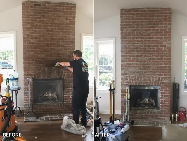 Finished chimney sweeping service by Hudson Chimney Sweep in Hudson, MA