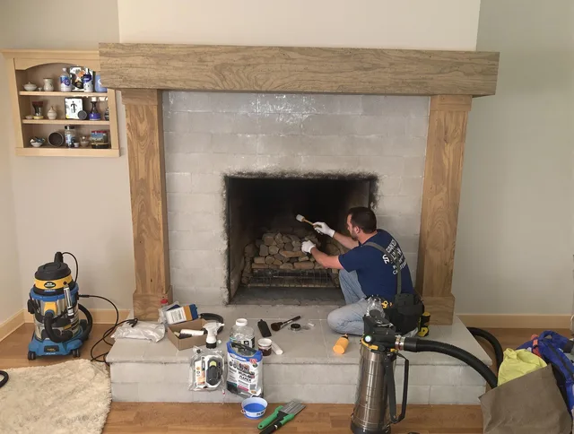 Detailed creosote removal process by Hudson Chimney Sweep in Hudson, MA