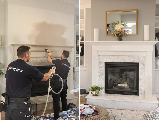 Professional soot removal by Hudson Chimney Sweep team in Hudson, MA
